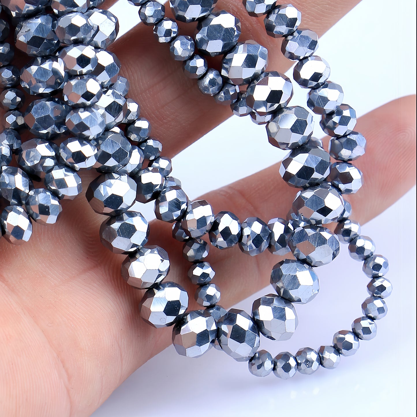 4-8mm crystal flat bead direct sale, wholesale