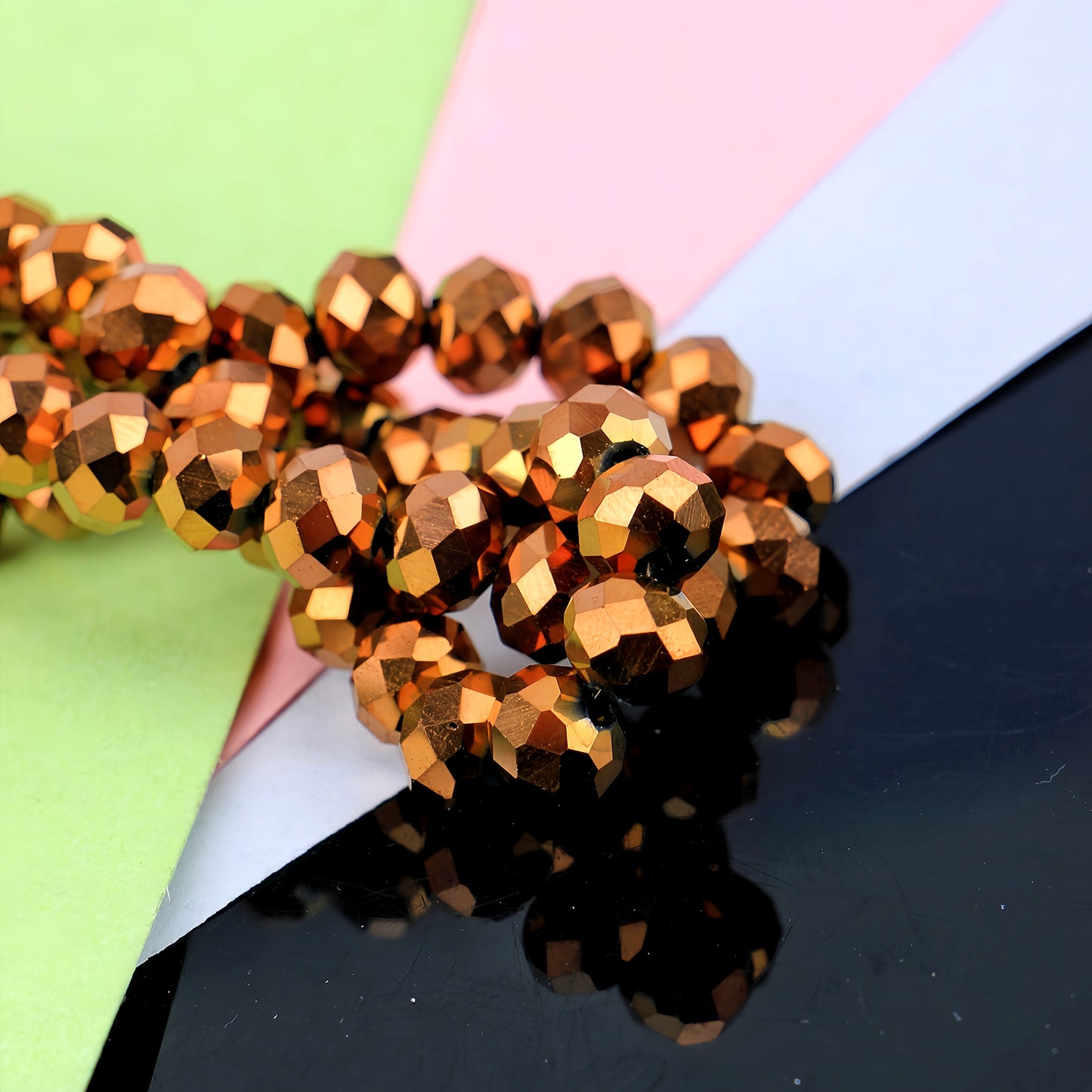 4-8mm crystal flat bead direct sale, wholesale