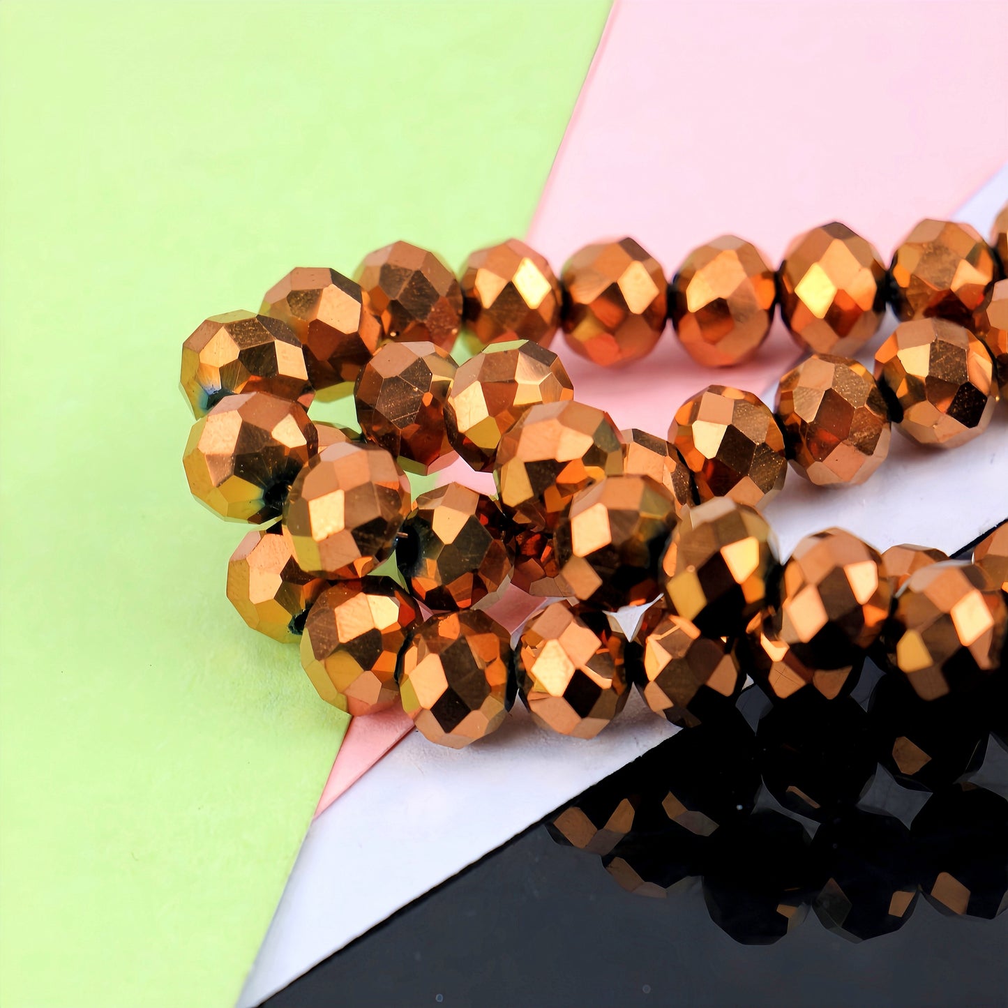 4-8mm crystal flat bead direct sale, wholesale