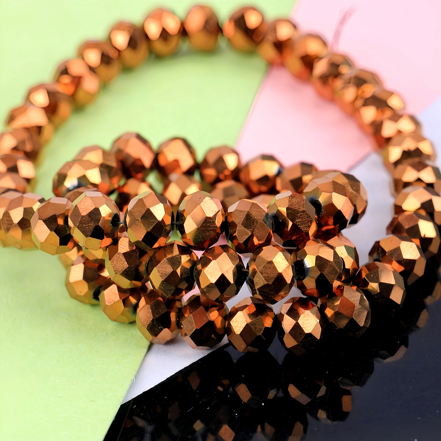 4-8mm crystal flat bead direct sale, wholesale