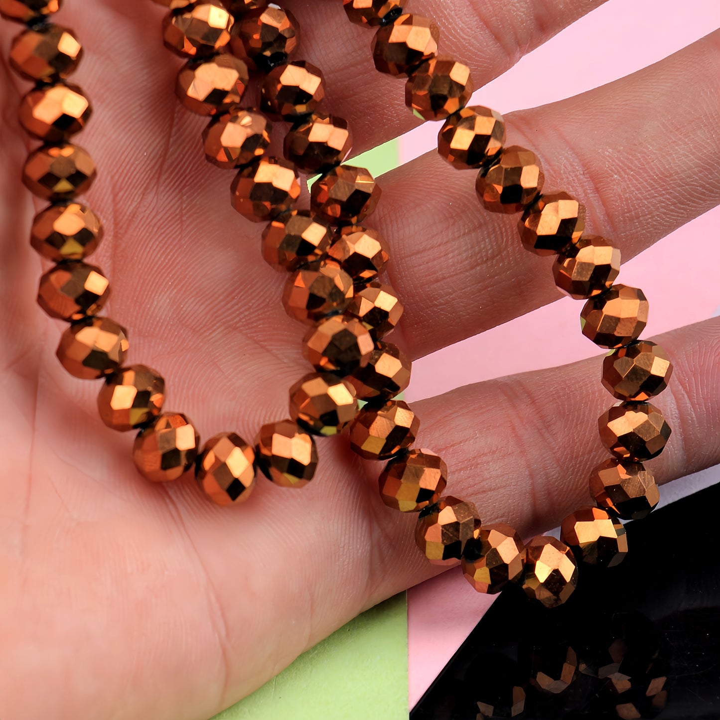 4-8mm crystal flat bead direct sale, wholesale