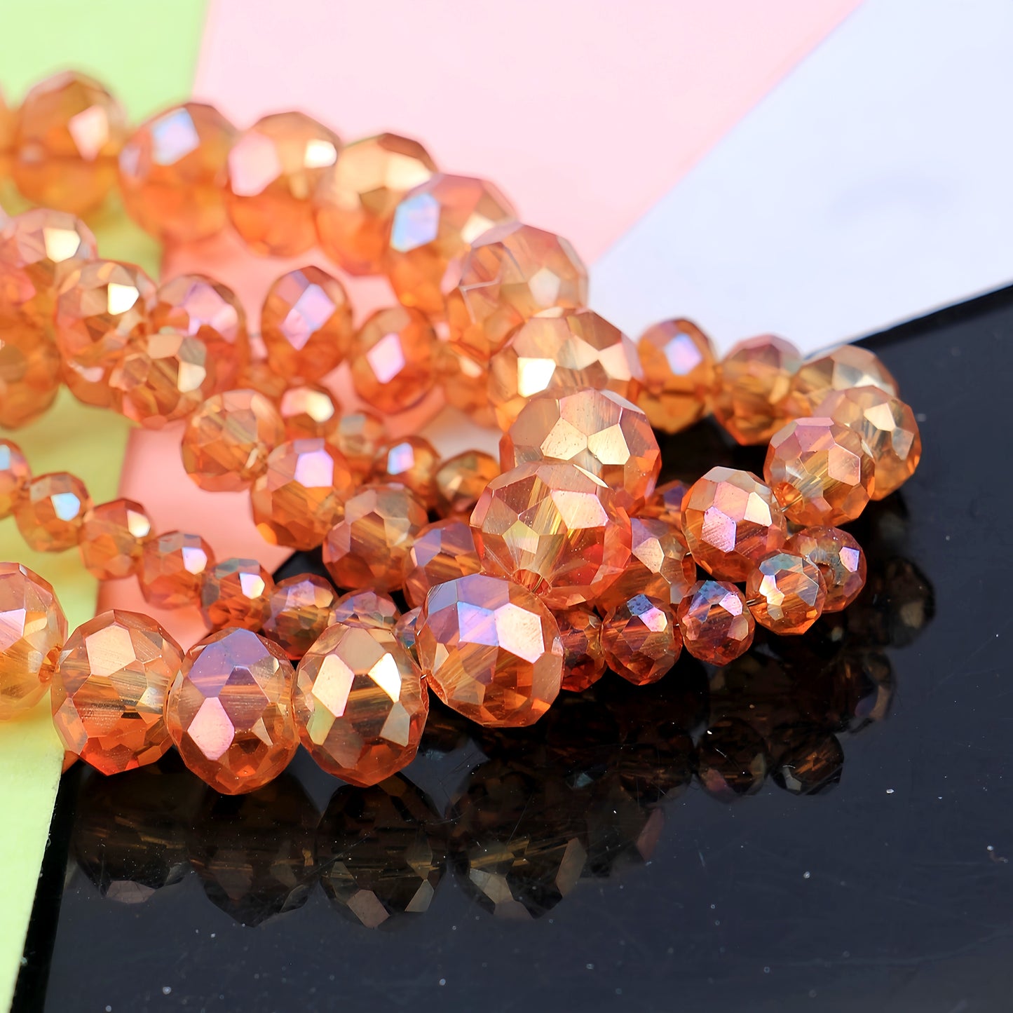 4-8mm crystal flat bead direct sale, wholesale