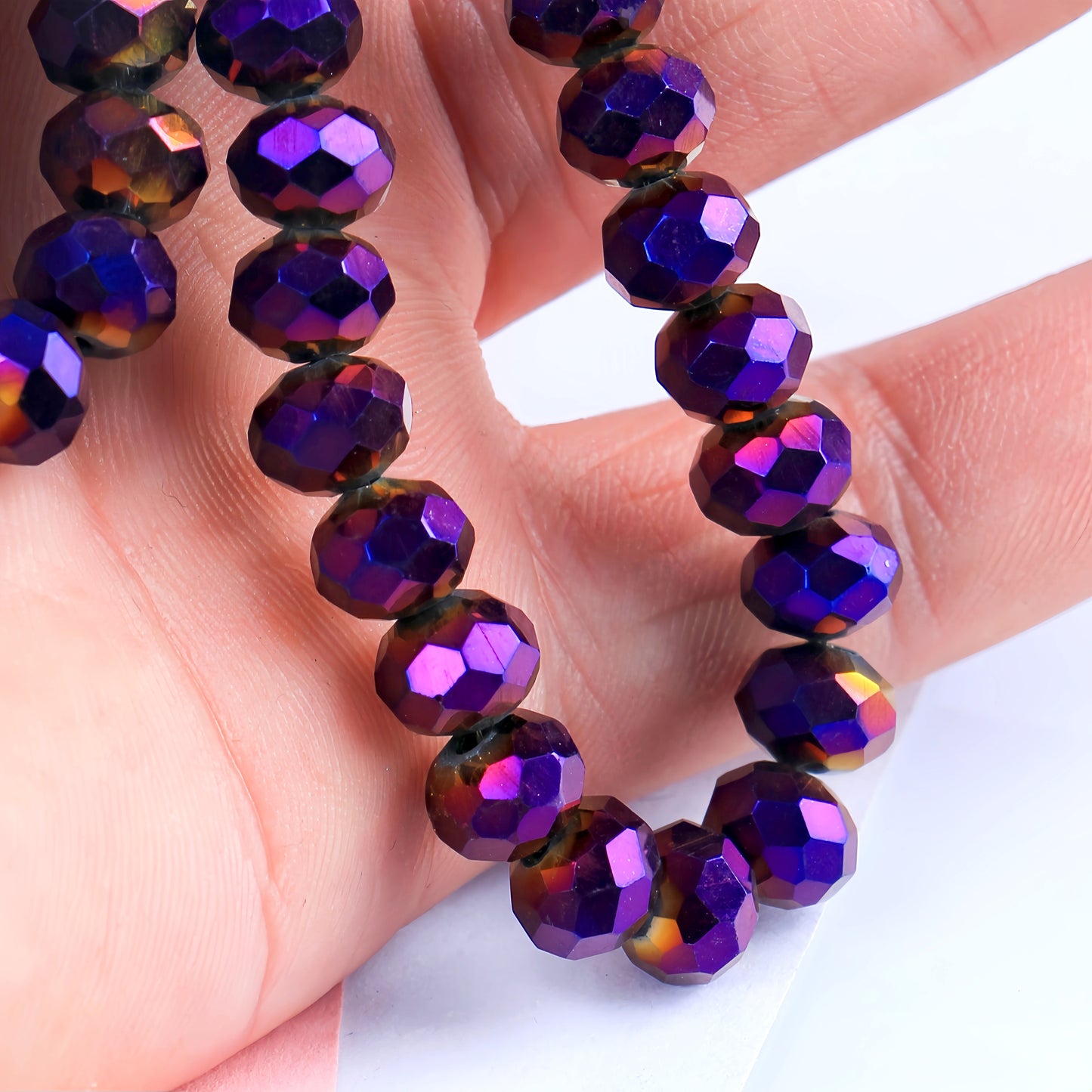 4-8mm crystal flat bead direct sale, wholesale