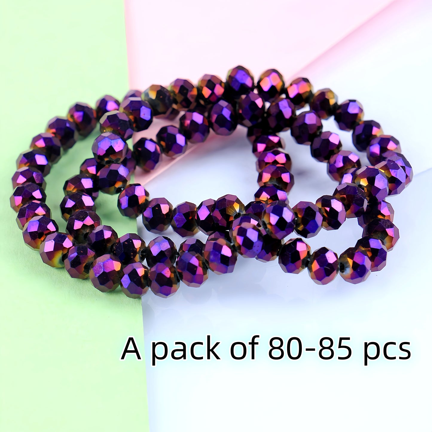 4-8mm crystal flat bead direct sale, wholesale