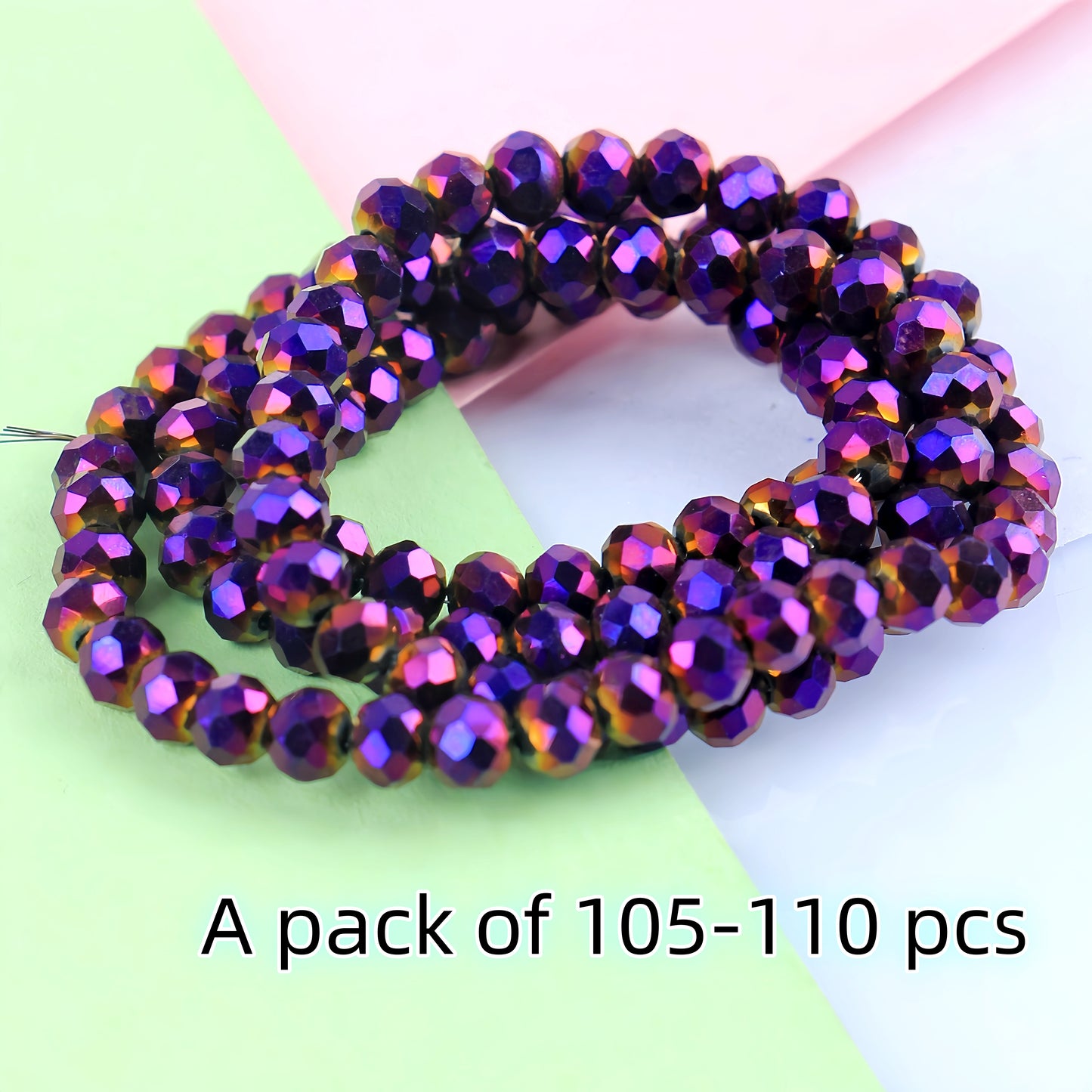 4-8mm crystal flat bead direct sale, wholesale