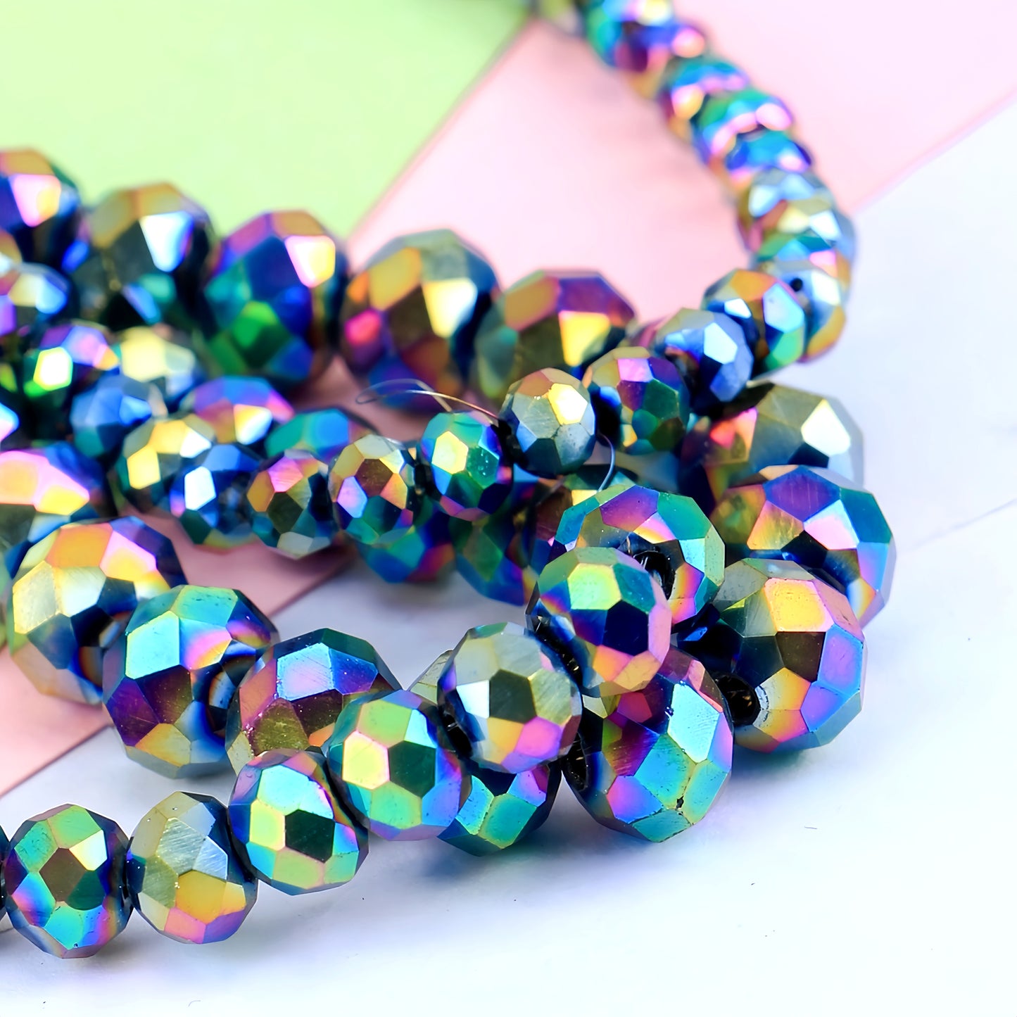 4-8mm crystal flat bead direct sale, wholesale