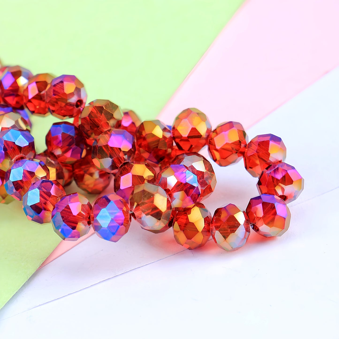 4-8mm crystal flat bead direct sale, wholesale
