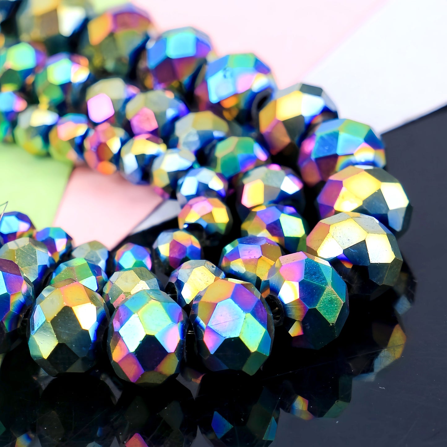 4-8mm crystal flat bead direct sale, wholesale