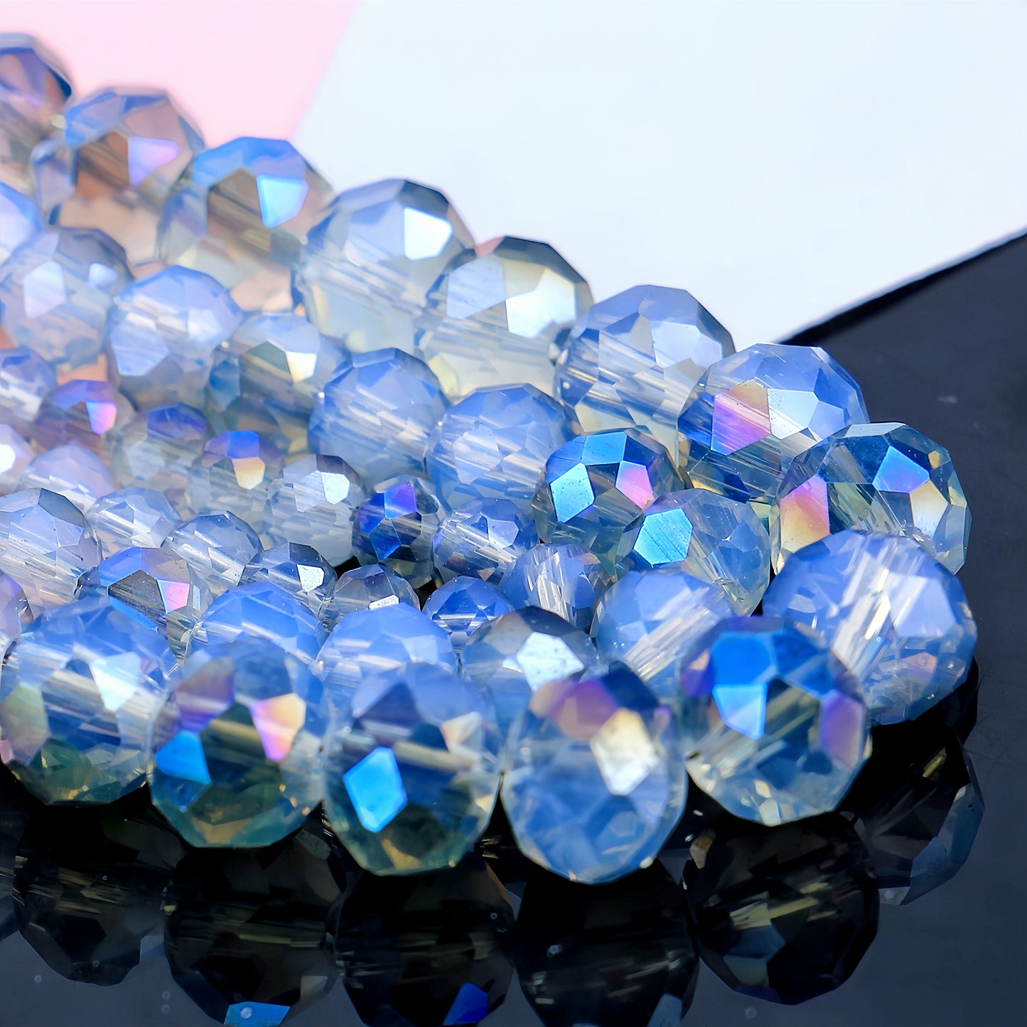 4-8mm crystal flat bead direct sale, wholesale