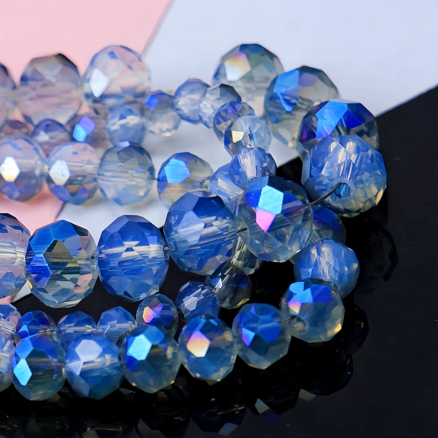 4-8mm crystal flat bead direct sale, wholesale