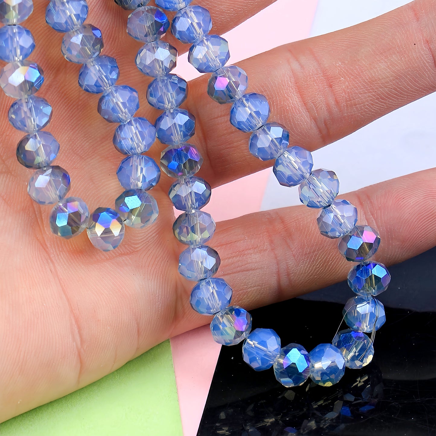 4-8mm crystal flat bead direct sale, wholesale
