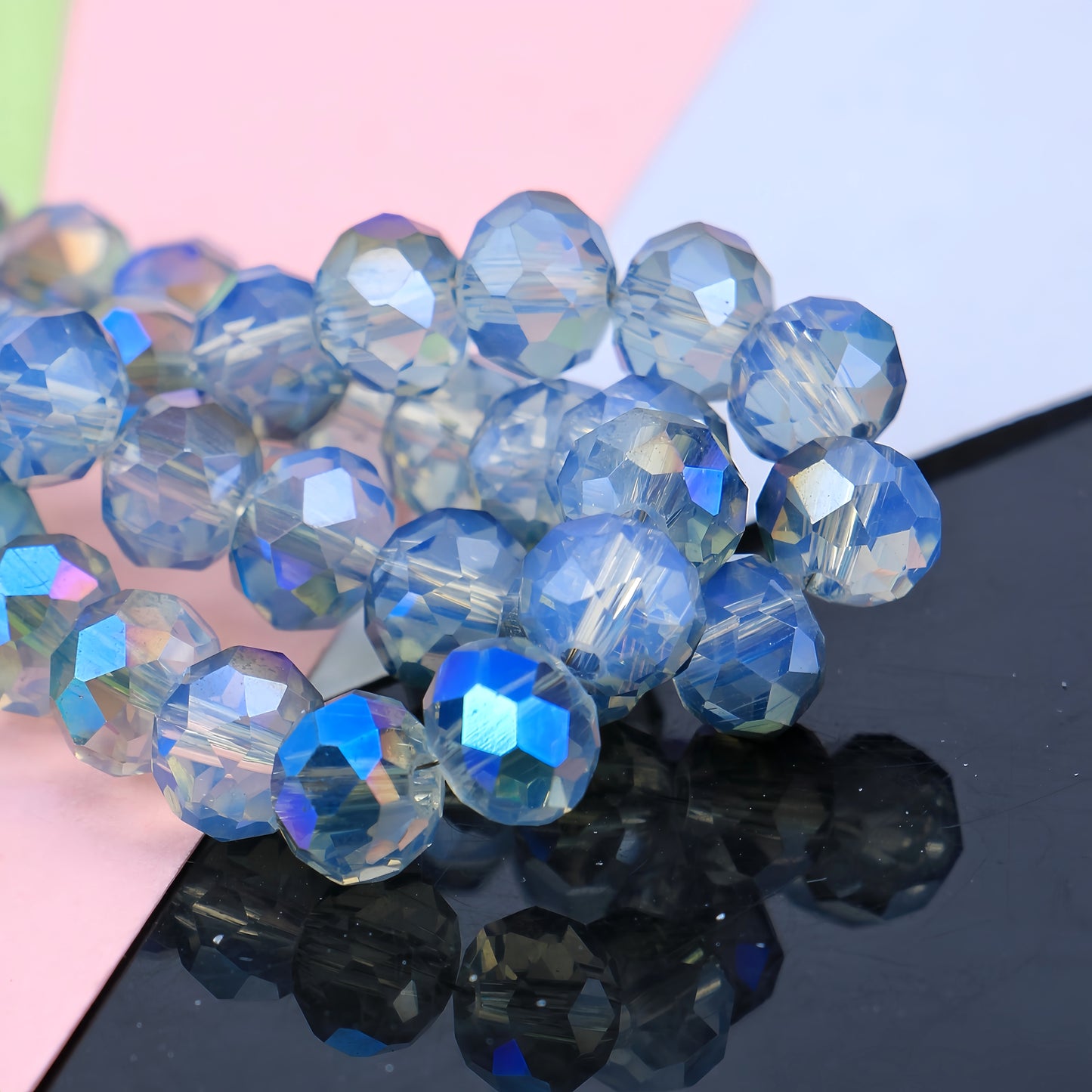 4-8mm crystal flat bead direct sale, wholesale
