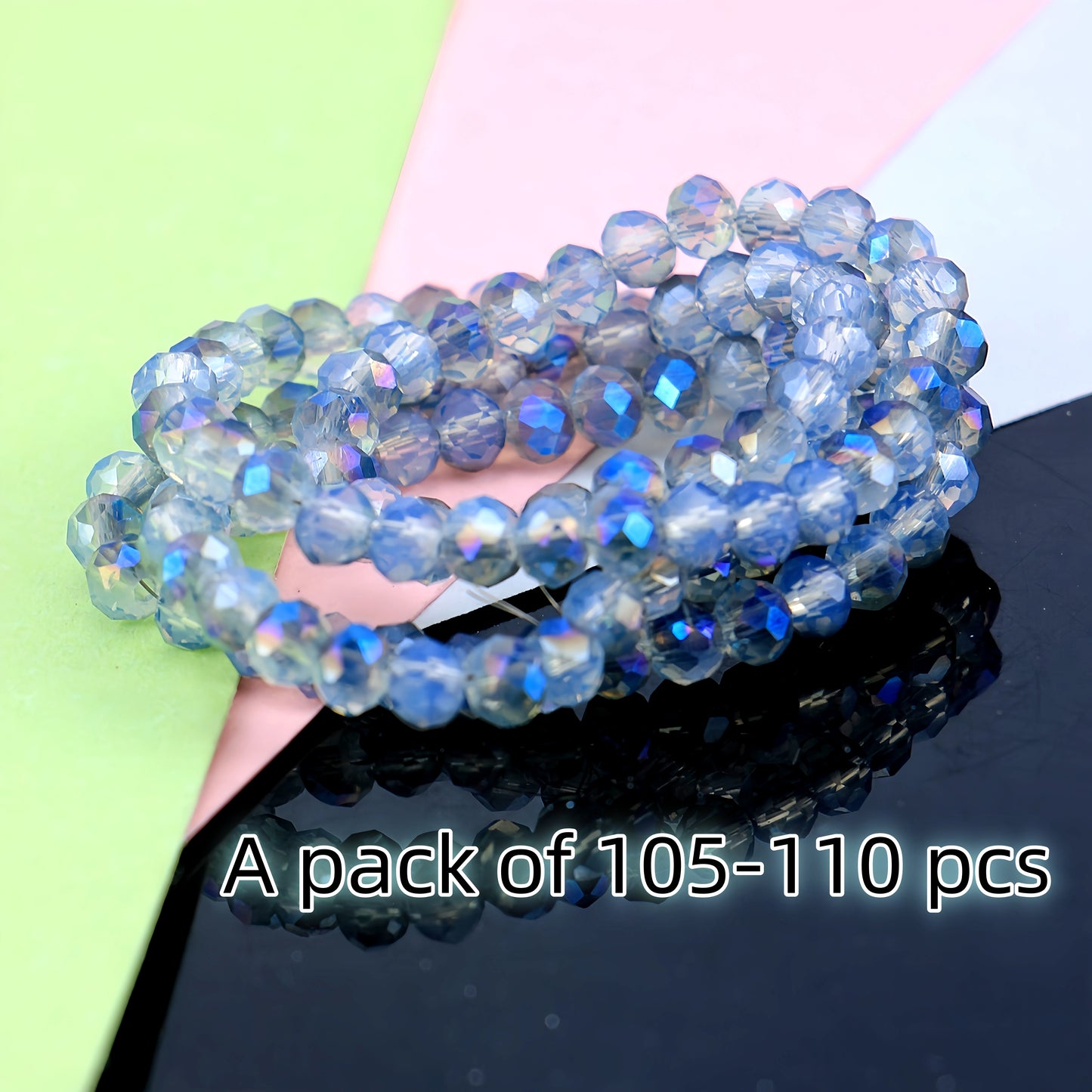 4-8mm crystal flat bead direct sale, wholesale